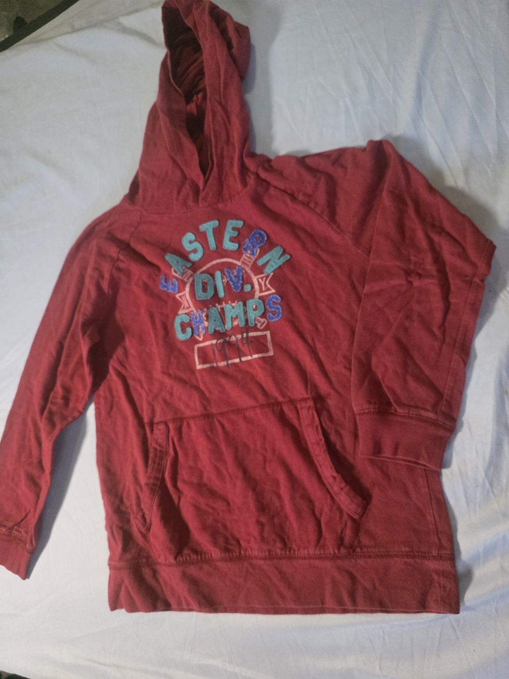 GAP Red Kids Hoodie with 'Eastern Div. Champs' Graphic